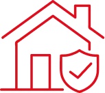 Haus und Schild Icon